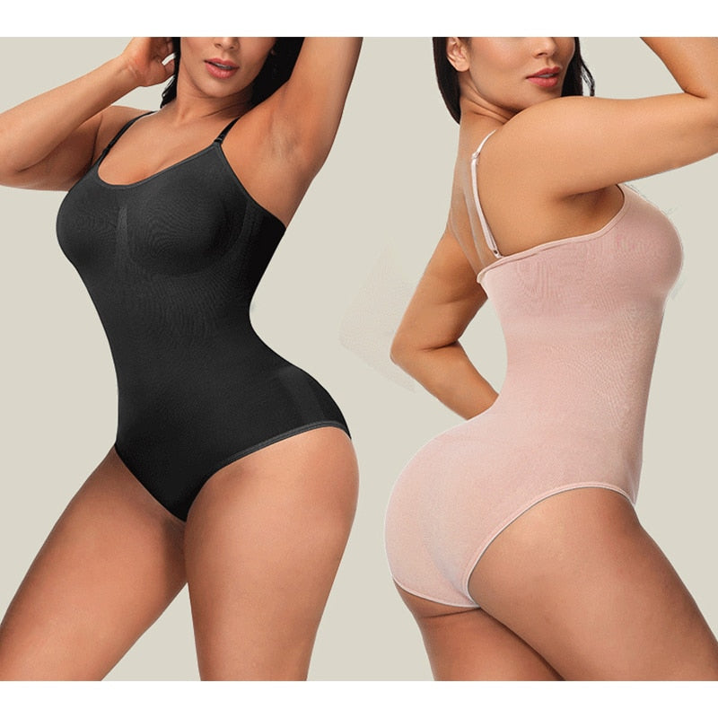 Cygen Bodysuit Shapewear Seamless One-Piece Body Shaper Women's Belly Tuck Hip Lifter Sculpting Shapewear Underwear Stretch Slim