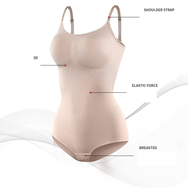 Cygen Bodysuit Shapewear Seamless One-Piece Body Shaper Women's Belly –  favoreyemask